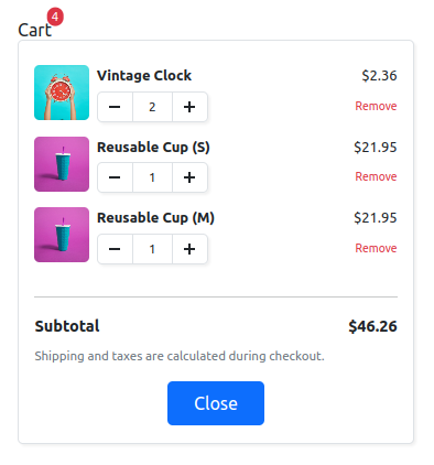 View Cart Component